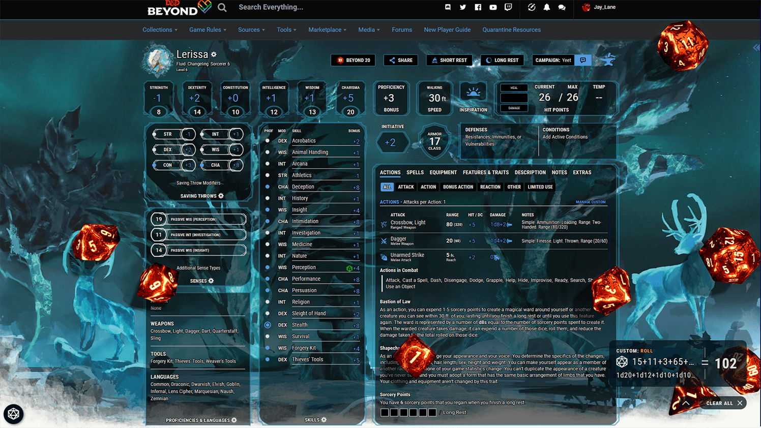 Vampire the Masquerade 5e digital character sheet!