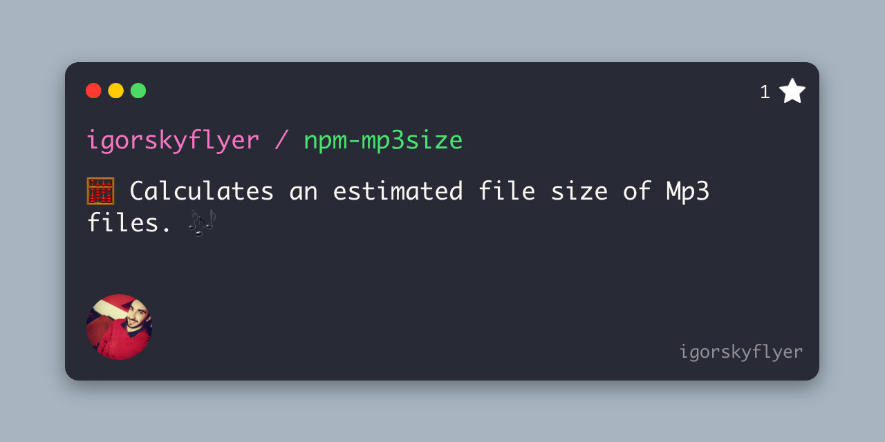 npm-mp3size