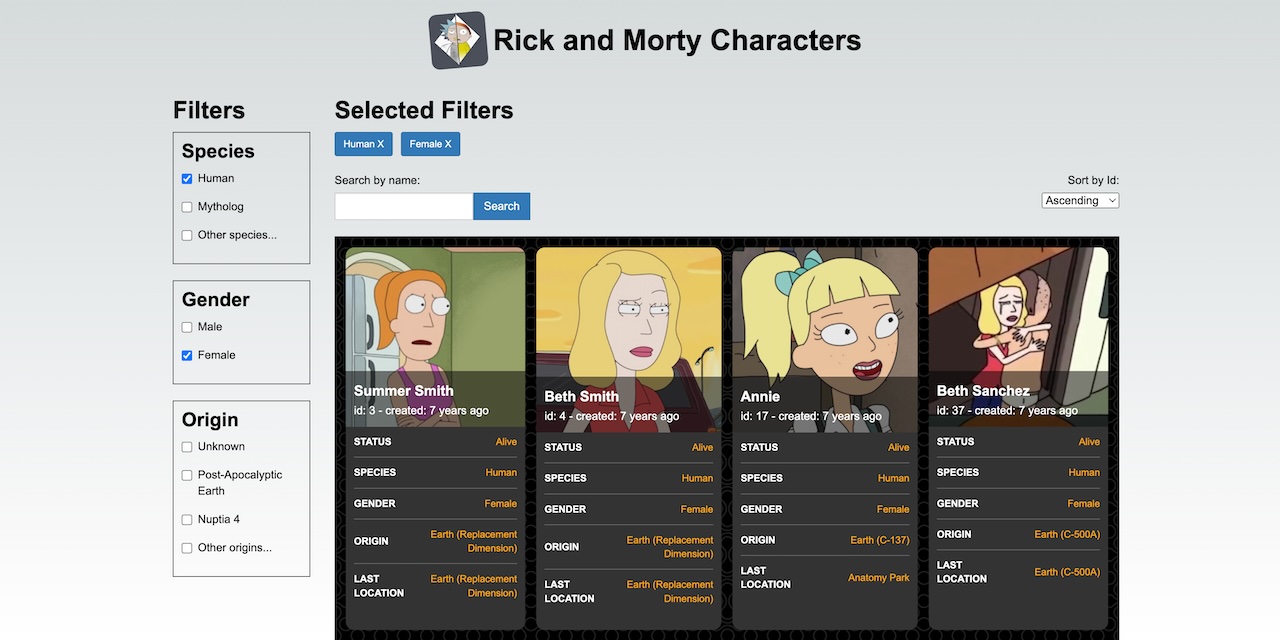 GitHub - vk2k19/rickandmortycharacters: Application which helps listing ...