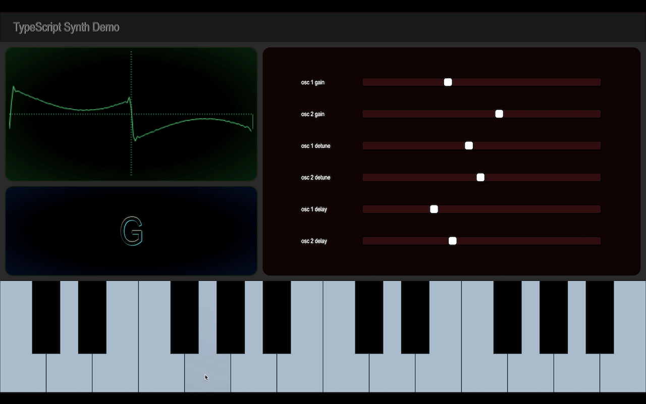 GitHub Kenreilly typescript synth demo Example Project Demonstrating 