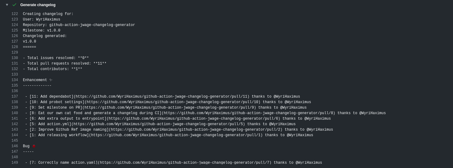 github-action-jwage-changelog-generator