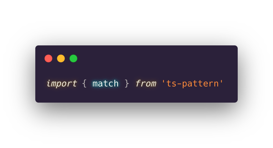 gvergnaud/ts-pattern: 🎨 The exhaustive Pattern Matching library for TypeScript, with smart type inference.