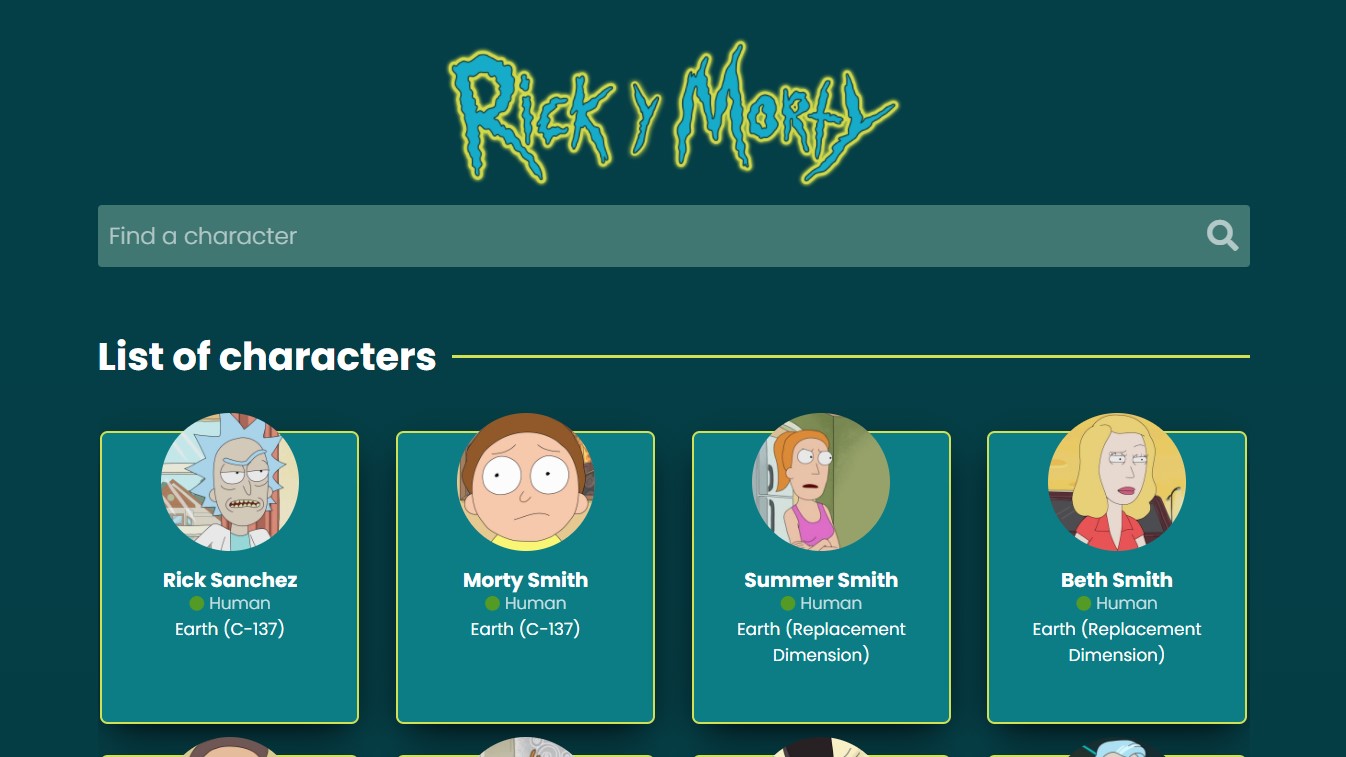 react-rick-and-morty