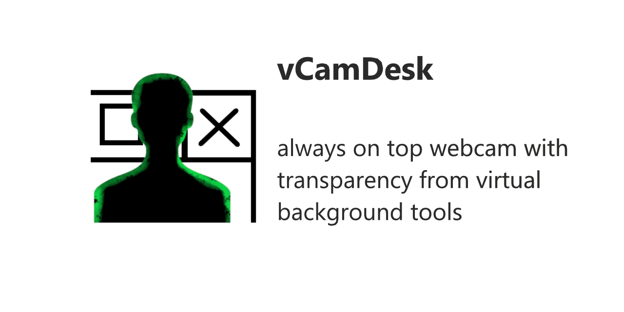 GitHub - tharmes42/vCamDesk: Always on top webcam with transparency ...
