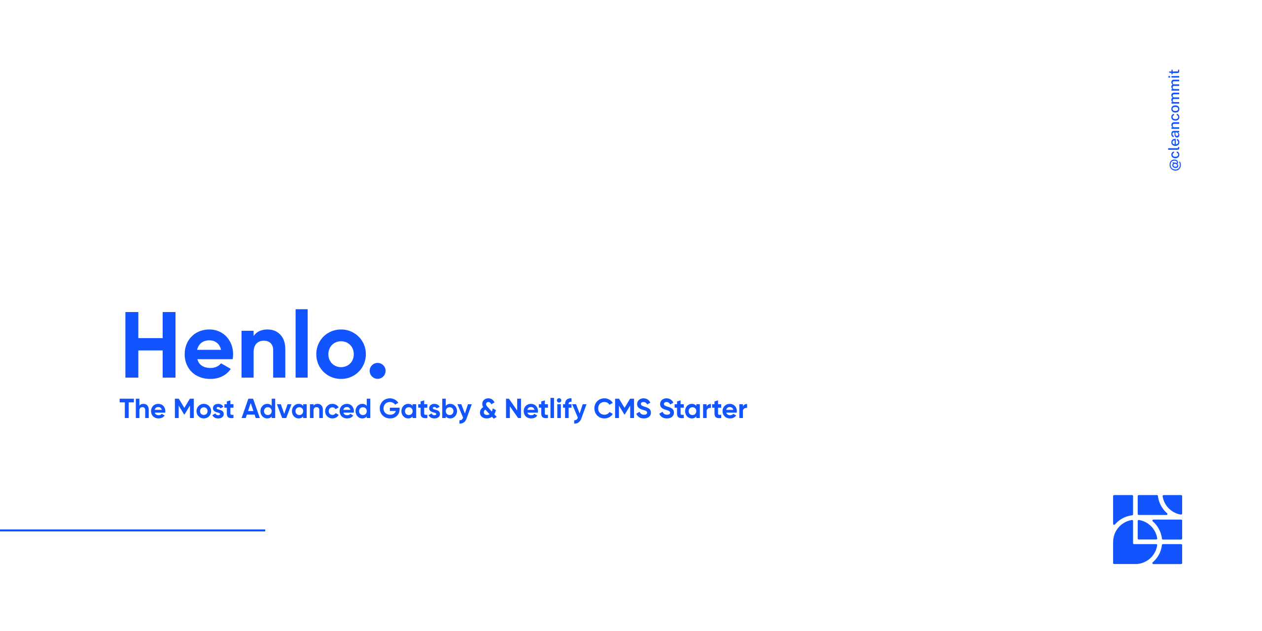 GitHub - clean-commit/gatsby-starter-henlo: The most advanced 