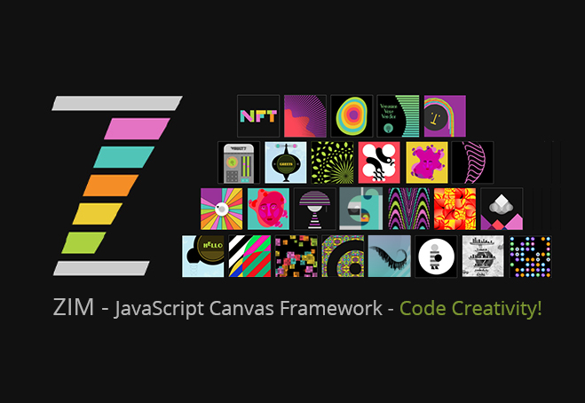 TYPESCRIPT - ZIM JavaScript Canvas Framework - Code Creativity