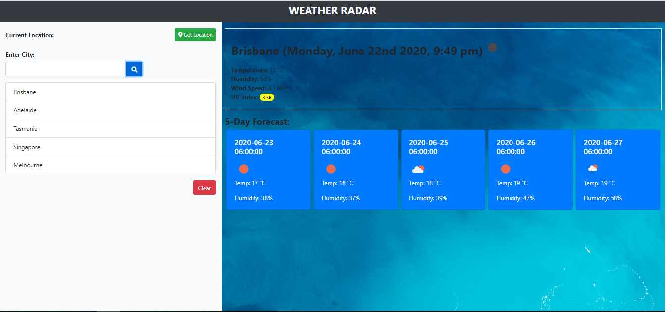 GitHub - Veron-star/weatherdashboard
