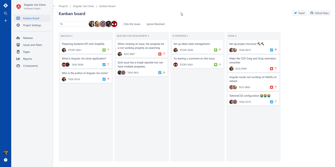GitHub - trungvose/jira-clone-angular: A simplified Jira clone built ...