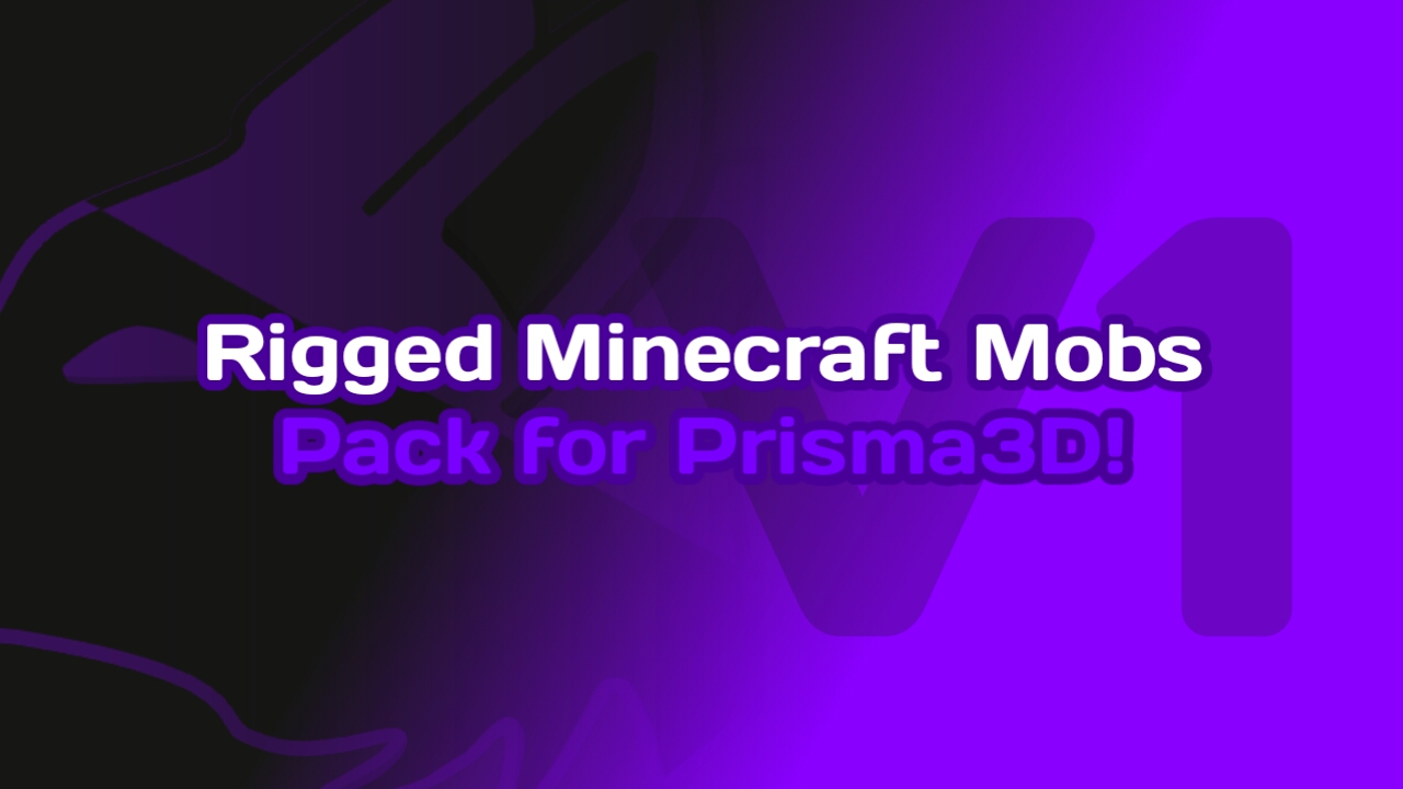 Rigged-Minecraft-Mobs-for-Prisma3D