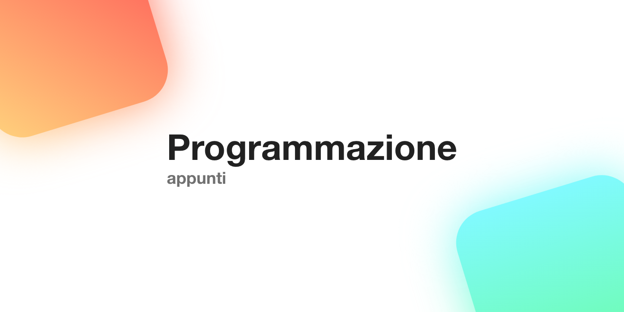 programmazione