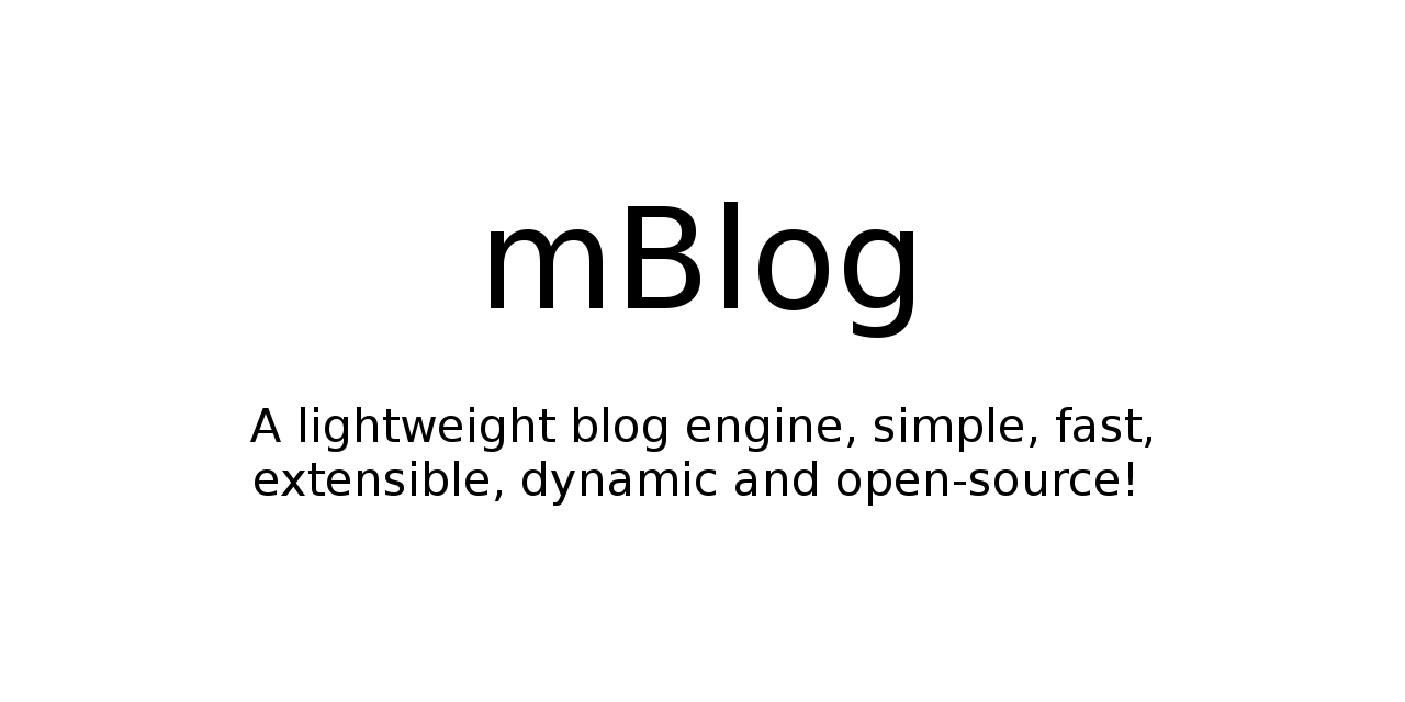 GitHub - willgcr/mblog: A lightweight blog engine, simple, fast ...
