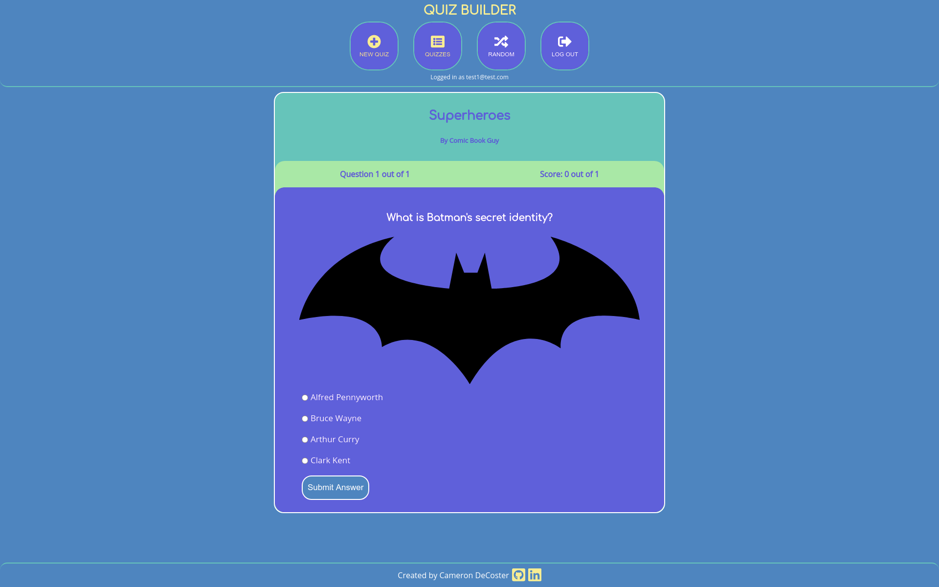GitHub - camdecoster/quiz-builder-client: Frontend for the Quiz Builder ...