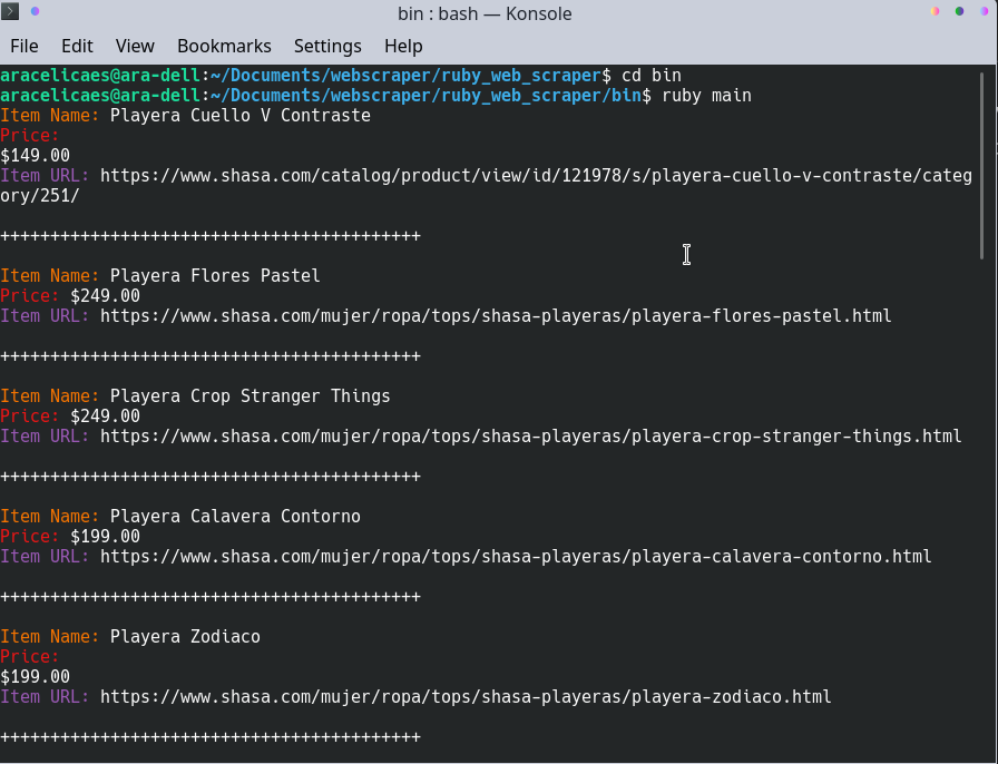 GitHub aracelicaes/ruby_web_scraper This Project is a  Scraper