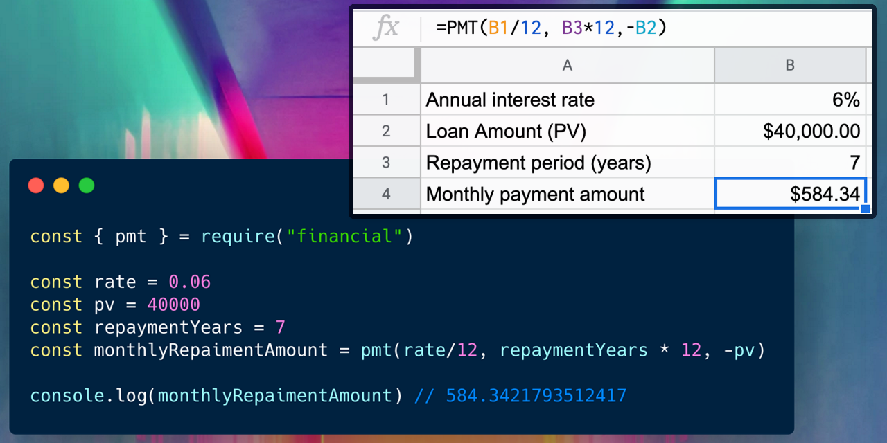 Example usage in a picture