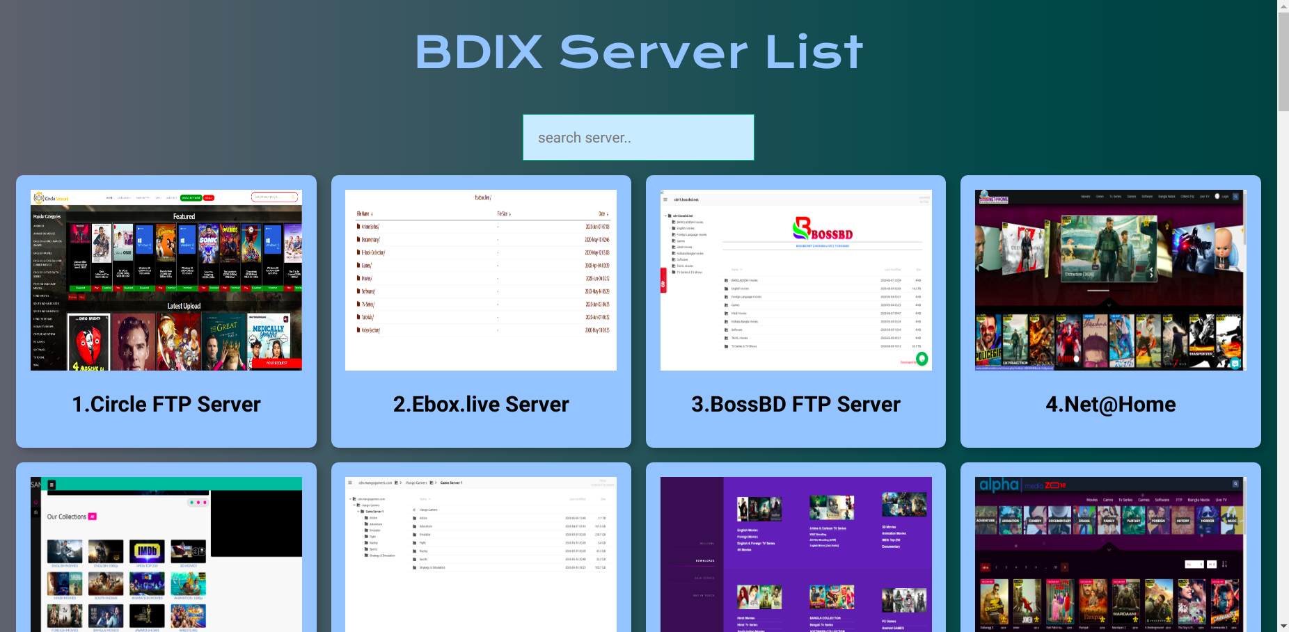 react-bdix-server-list