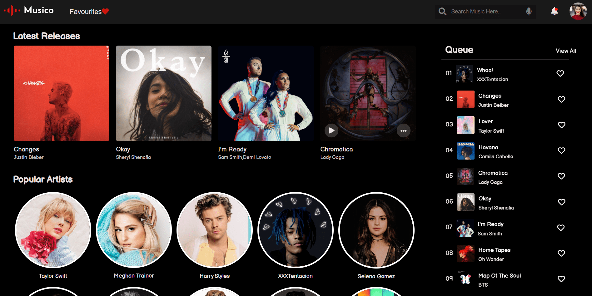 GitHub - piyushp00/Musico: Music Player Front-End