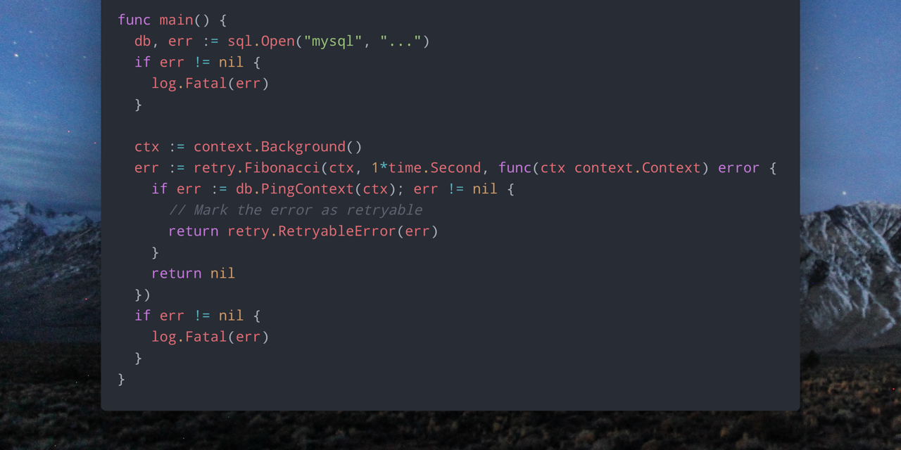 GitHub - sethvargo/go-retry: Go library for retrying with configurable ...