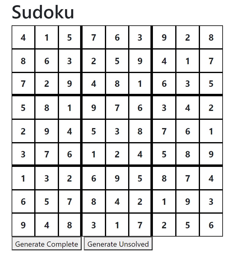 Online Sudoku Generator and Solver for Competitions using Java