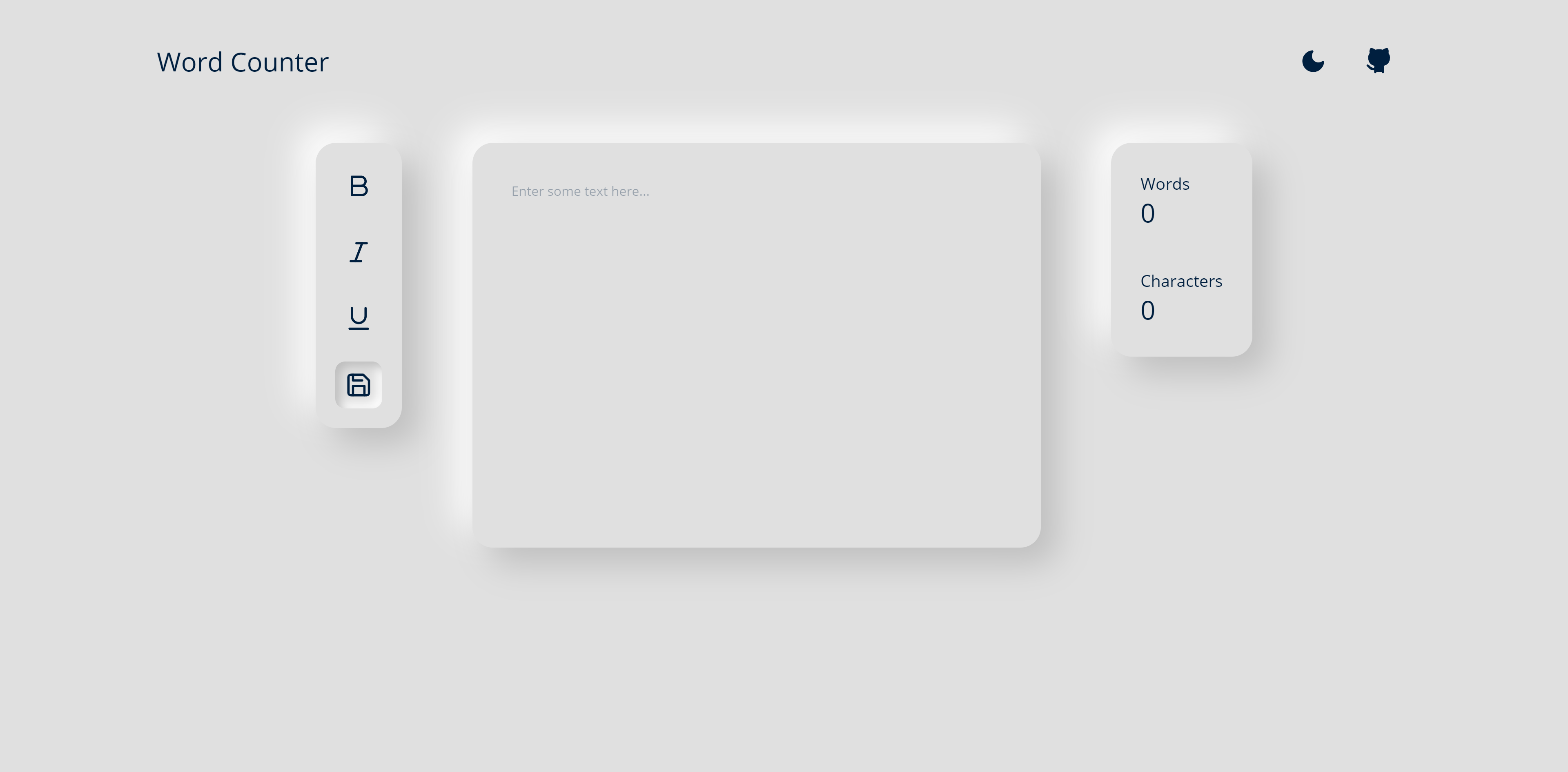 GitHub uyxela/wordcounter Simple text editor with word and