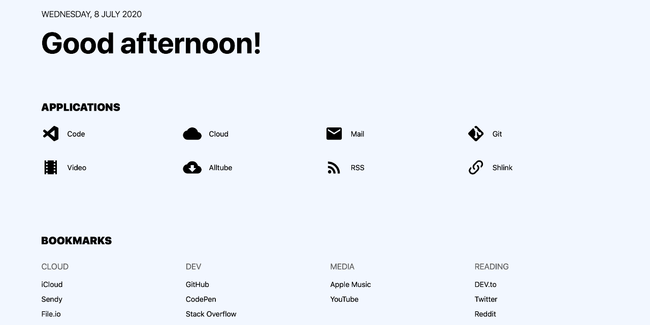 GitHub - planecore/homepage: a startpage for your server and / or new ...