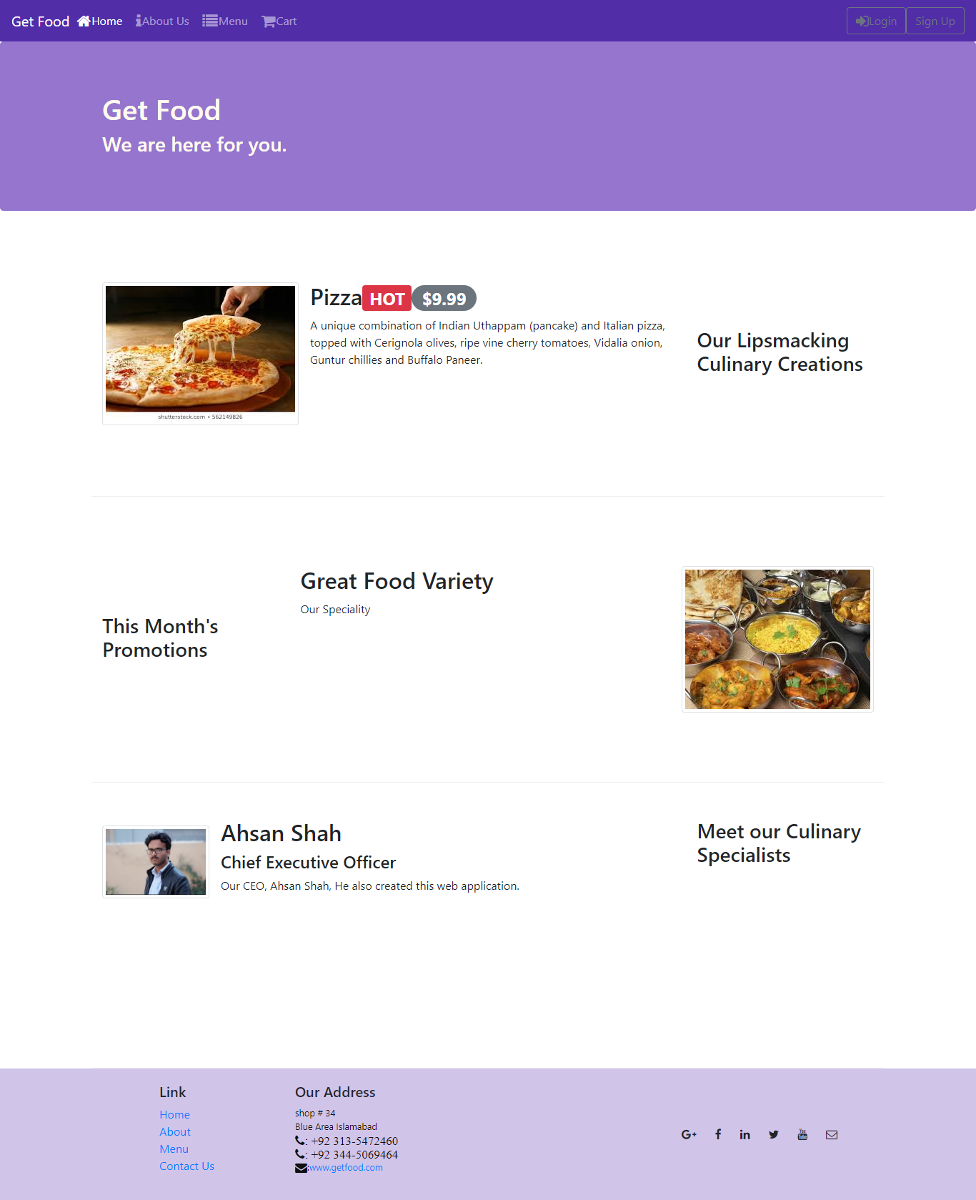 GitHub - realahsanshah/Get-Food: Get Food React project for WBAD ...