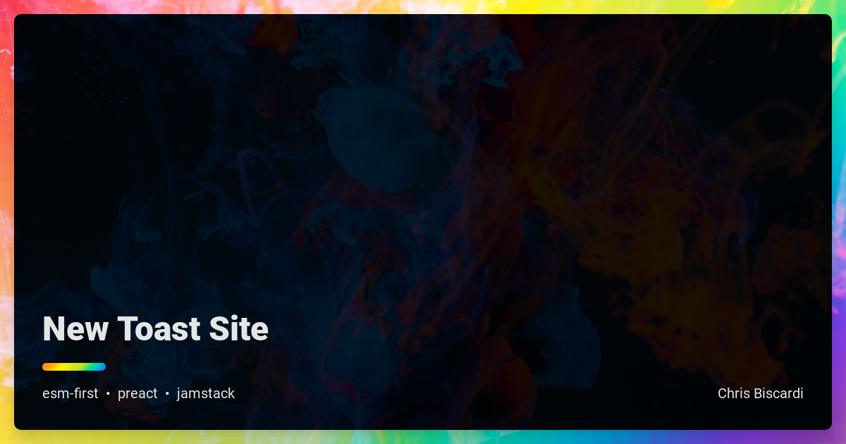 GitHub - ChristopherBiscardi/new-toast-site