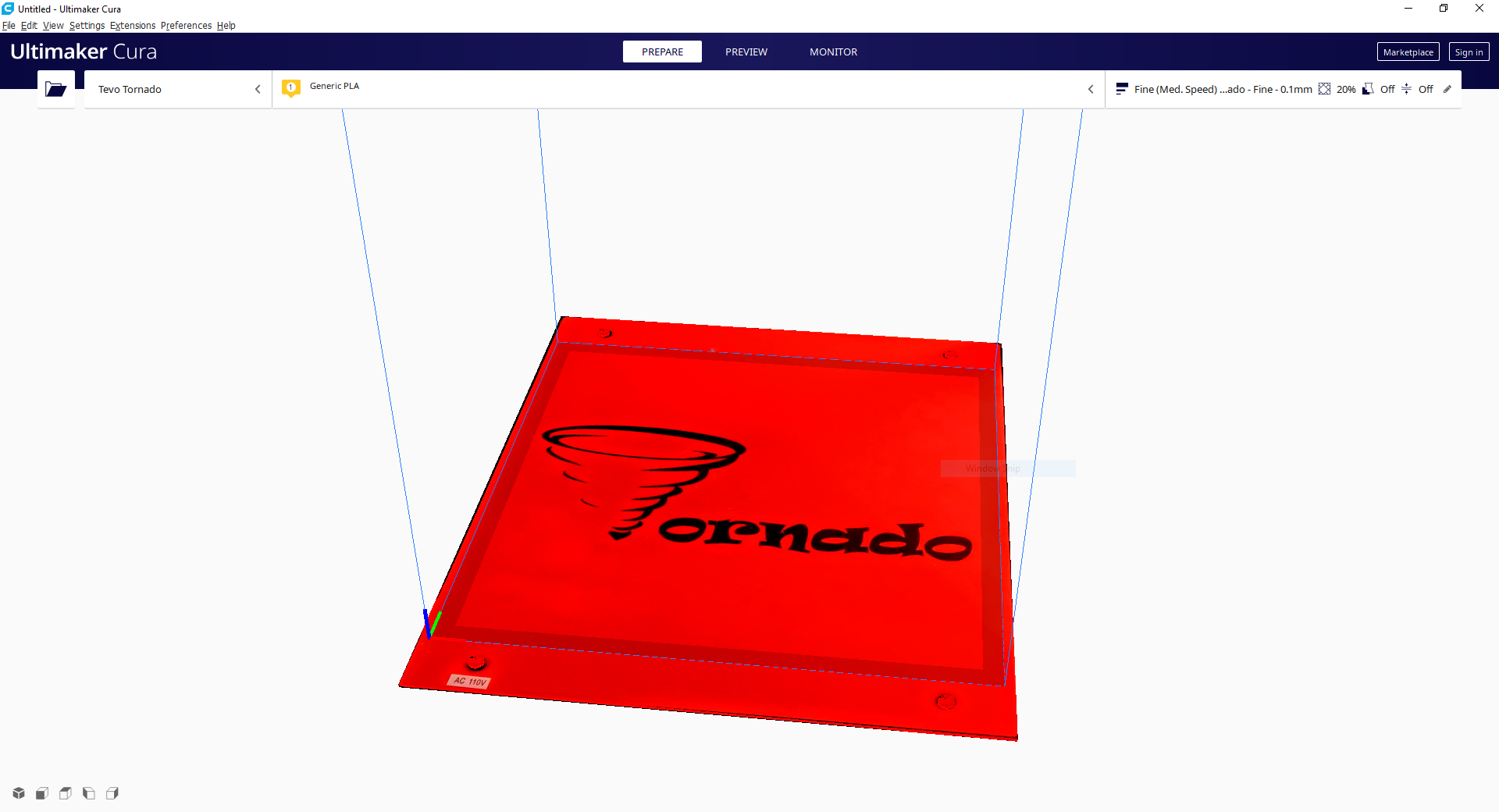 TevoTornadoCuraBedPack