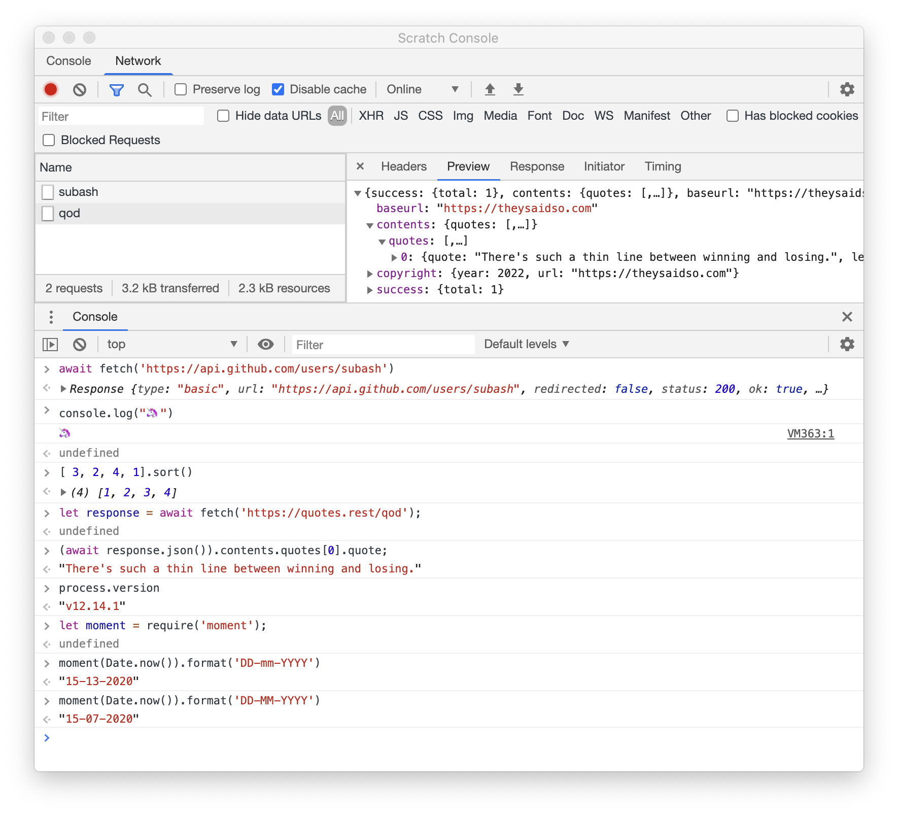 GitHub - Subash/scratch-console: Chrome DevTools based repl for both ...