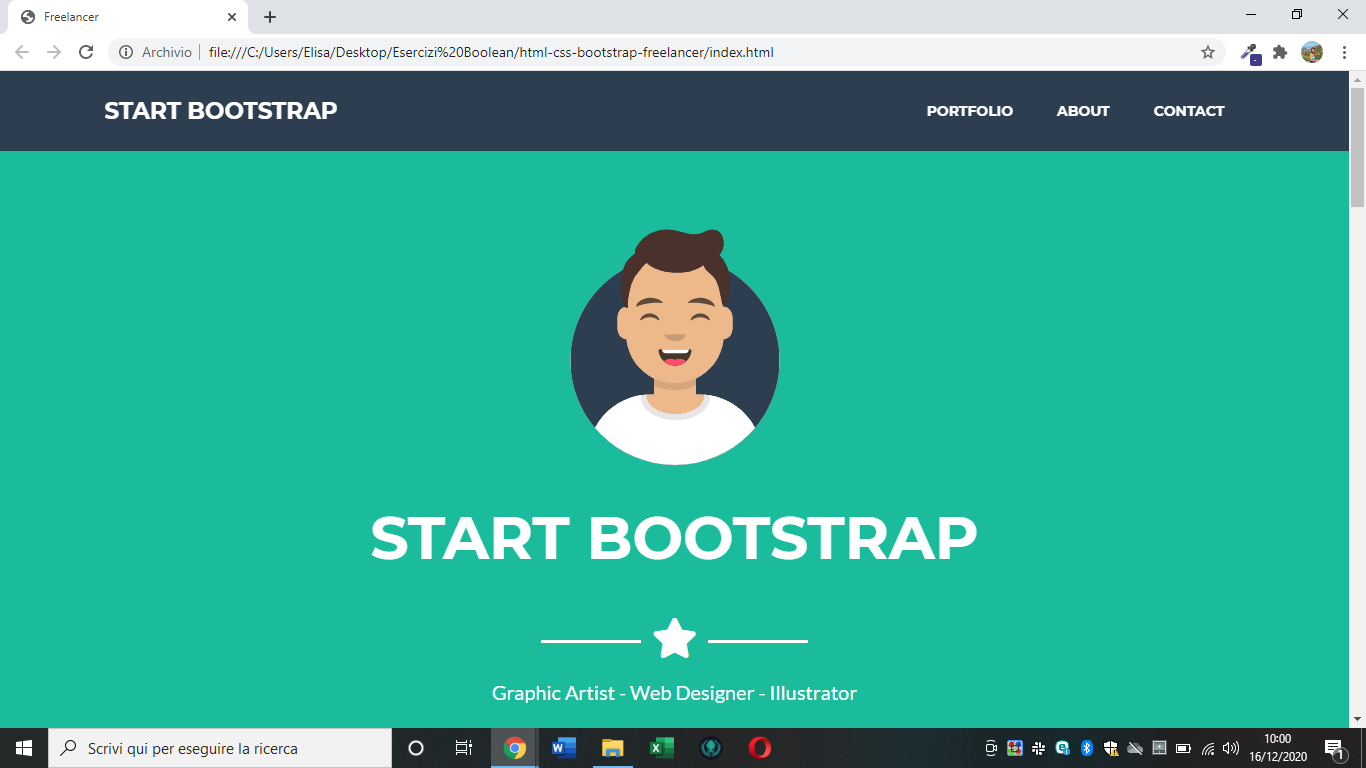 GitHub - Elisatorazza/html-css-bootstrap-freelancer