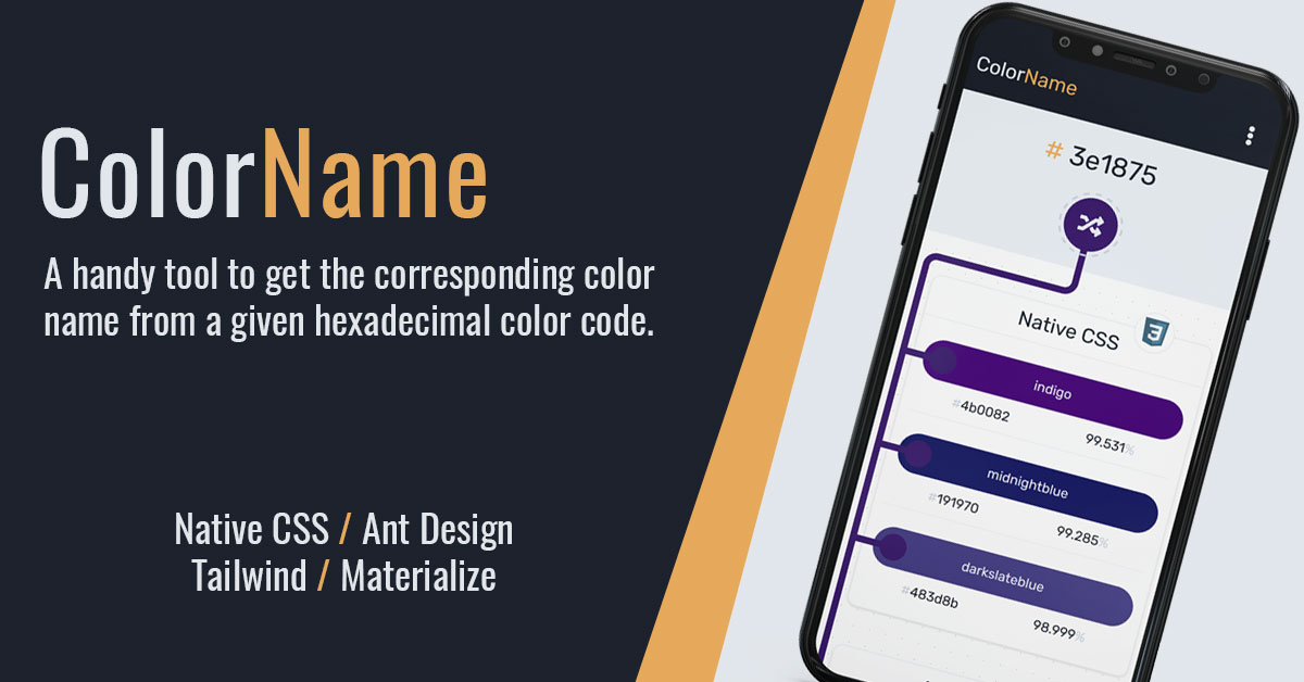 GitHub - amr-adel/color-name: A handy tool to get the corresponding ...