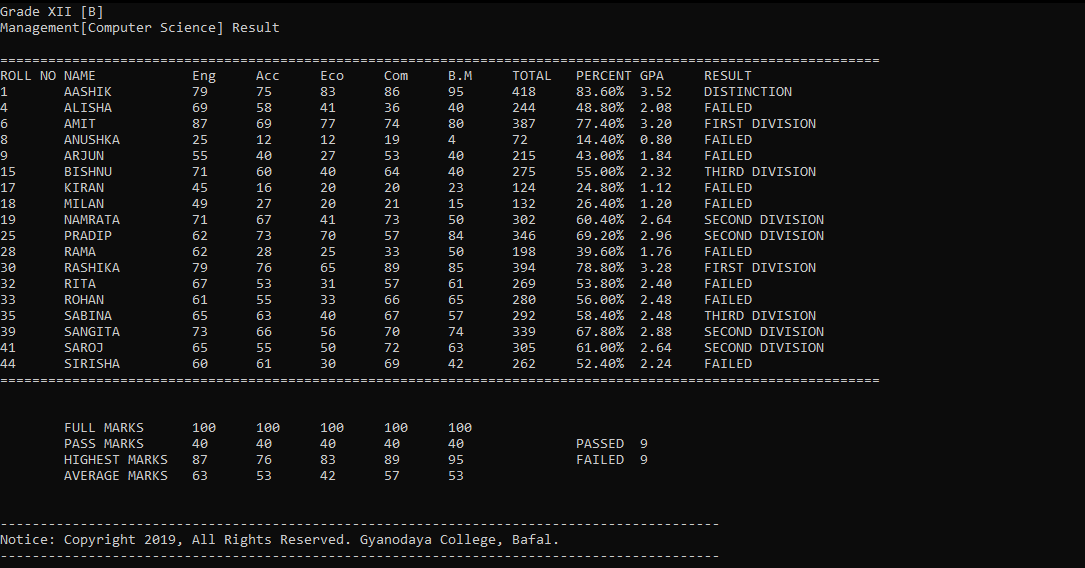 c-result-management-system