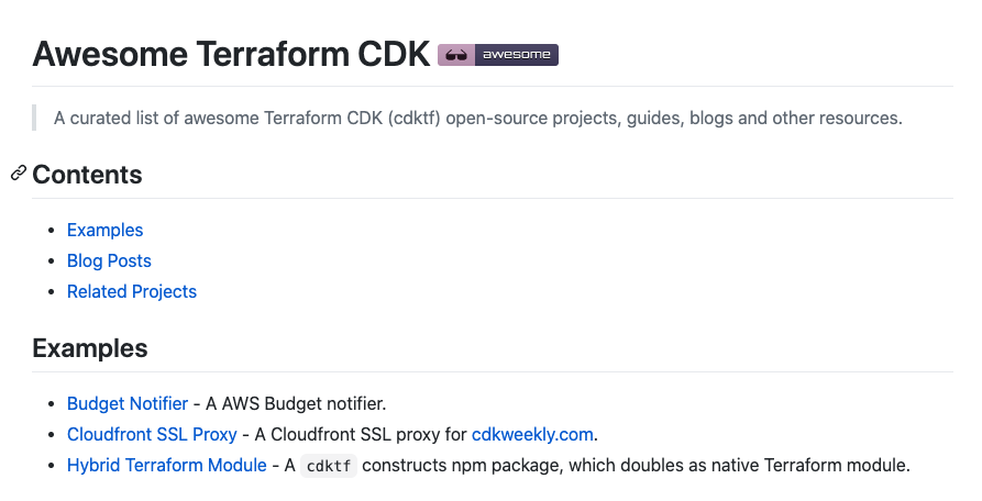 awesome-terraform-cdk