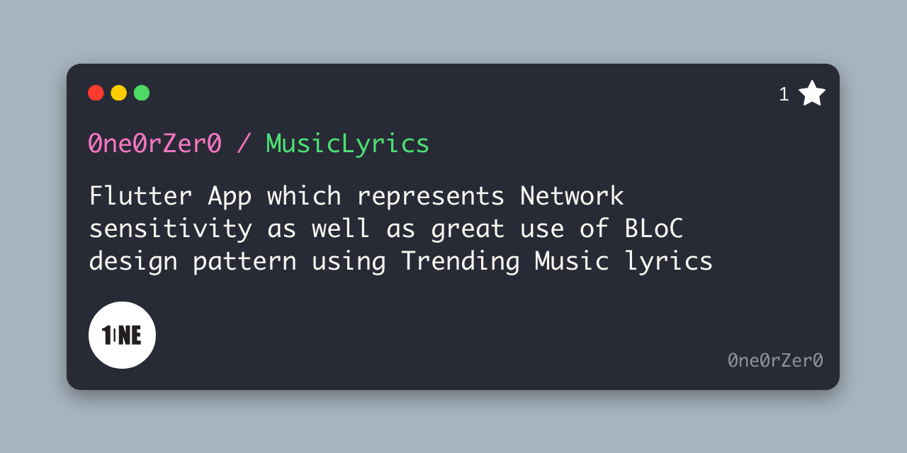 GitHub - 0ne0rZer0/MusicLyrics: Flutter App which represents Network ...