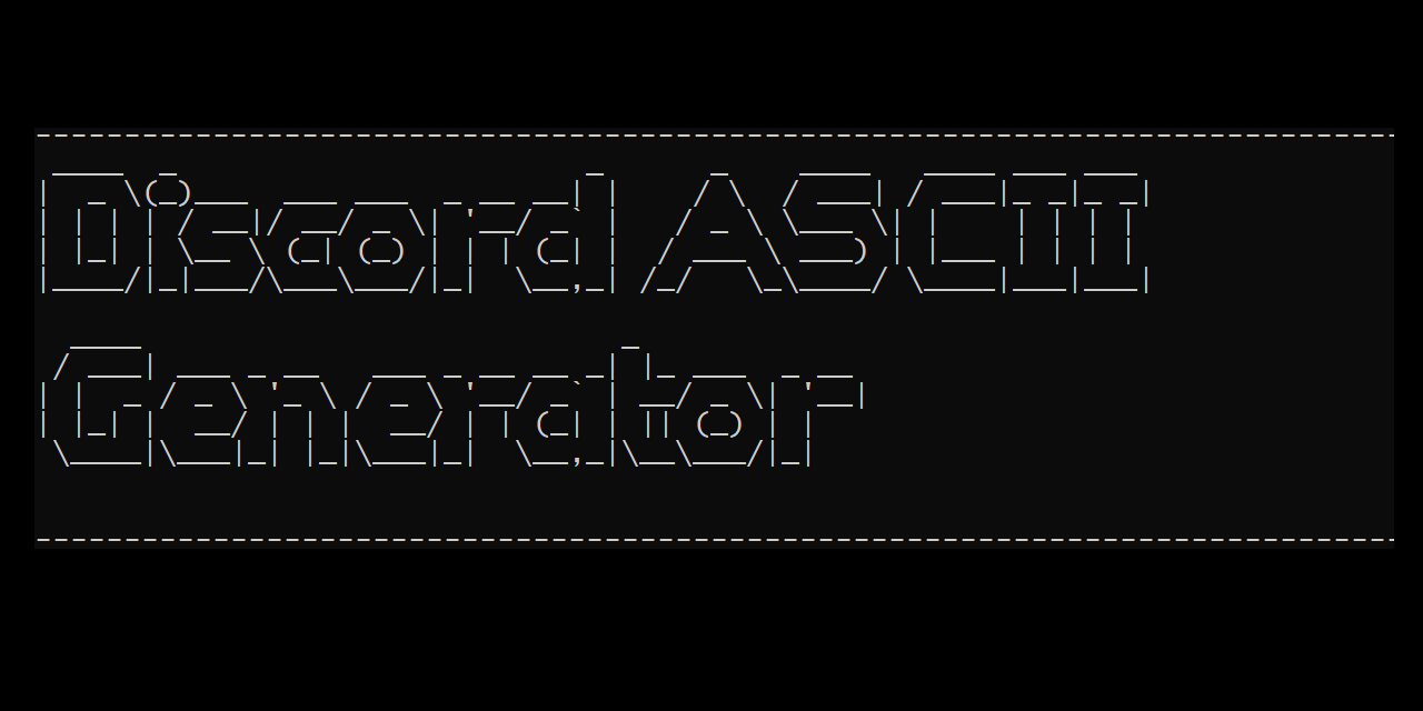 ascii text generator discord