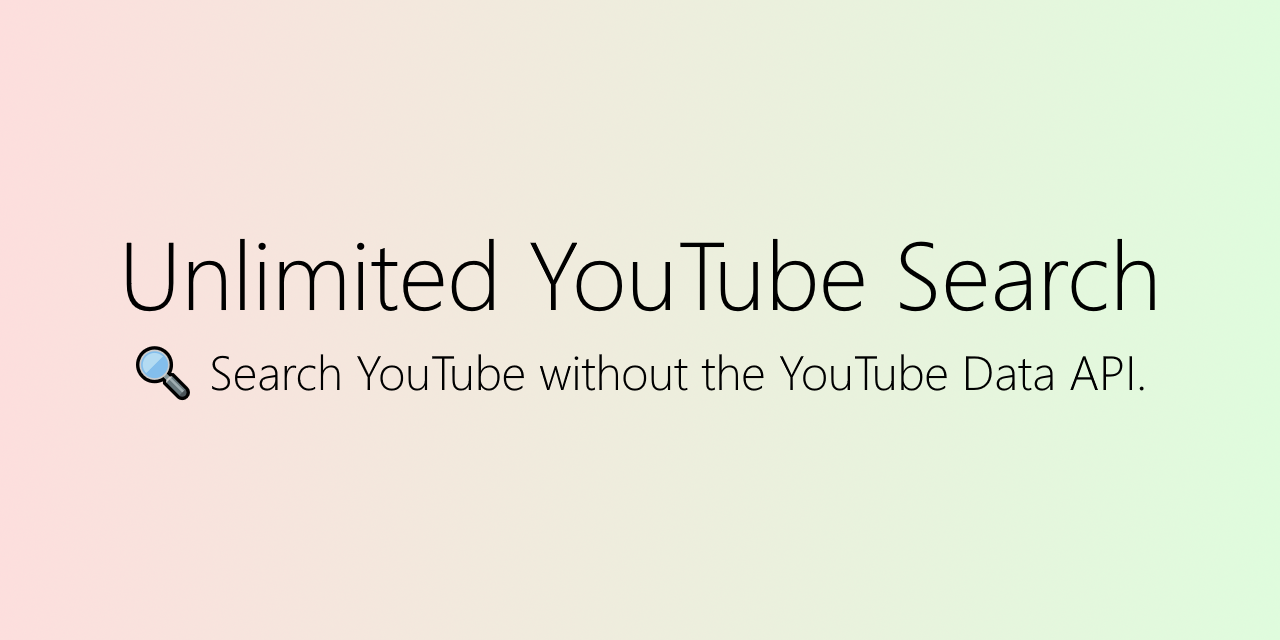 unlimited-youtube-search