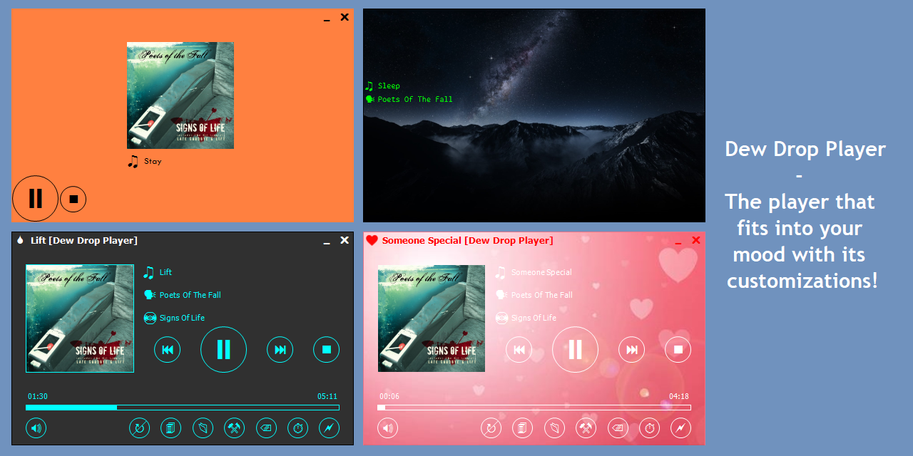 GitHub - kineticpsychology/Dew-Drop-Project: Dew Drop Player and Themer