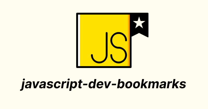 javascript-dev-bookmarks