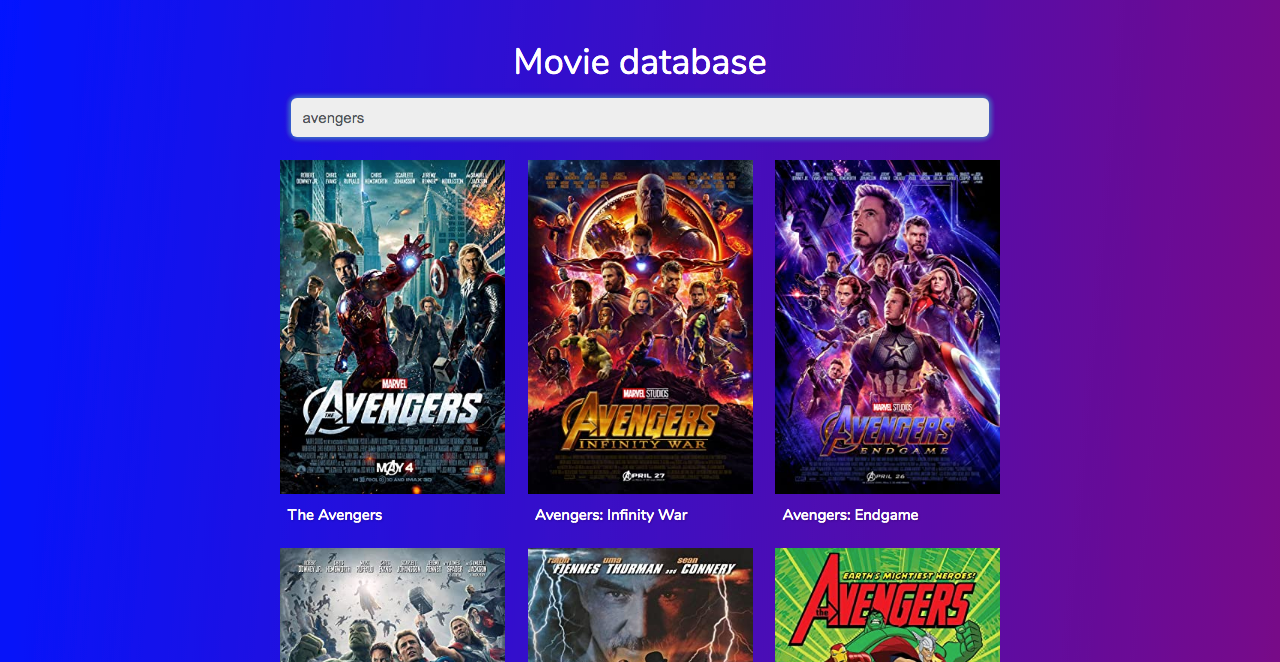 GitHub - doums10/moviedb: React App that uses Omdb API to display movie ...