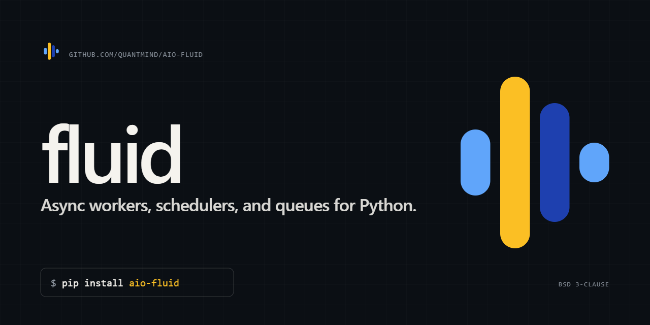 GitHub - quantmind/aio-fluid: Reusable server side python modules · GitHub