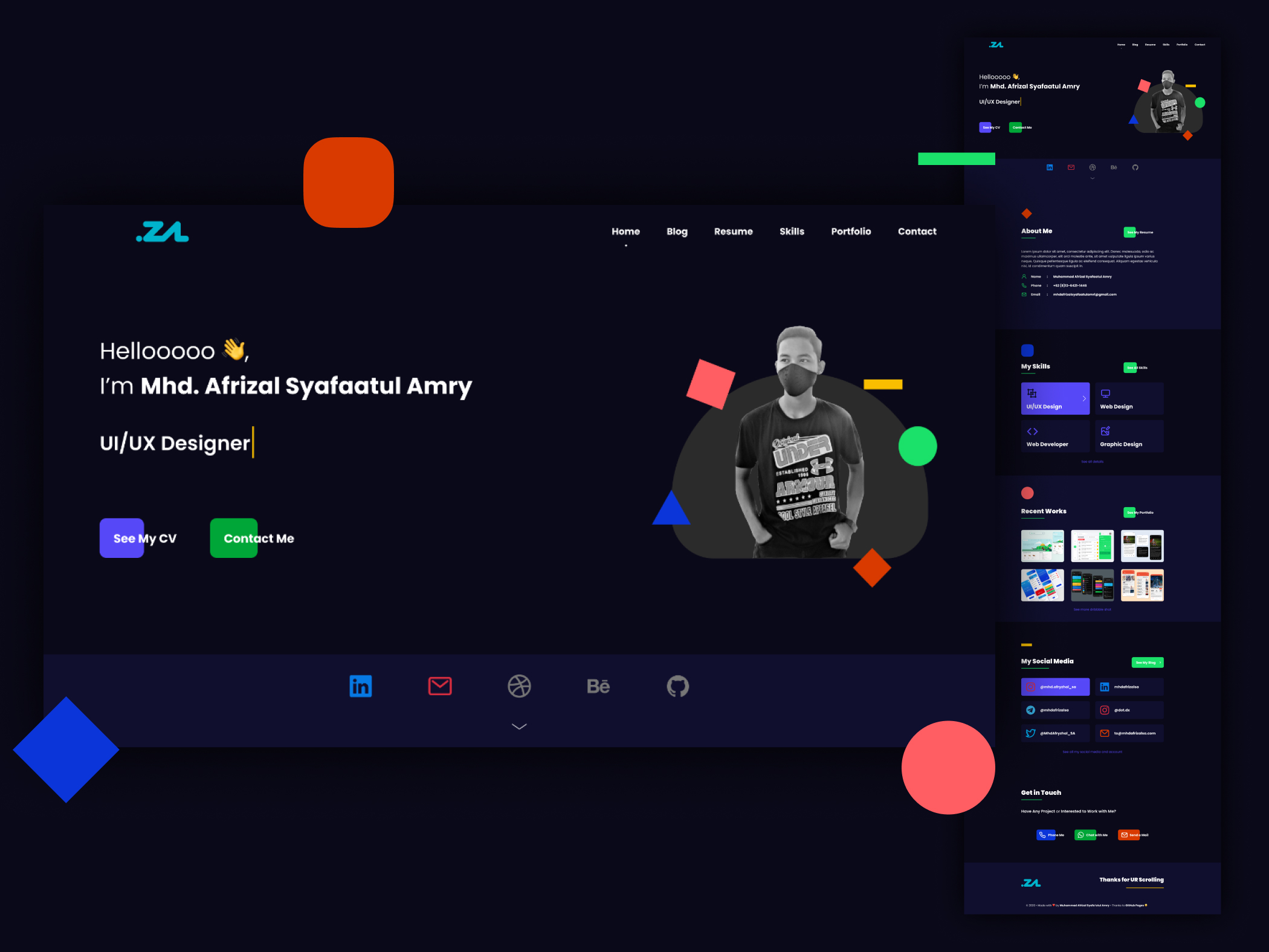 GitHub - mhdafrizalsa/mhdafrizalsa.github.io: Portfolio Website - by ...