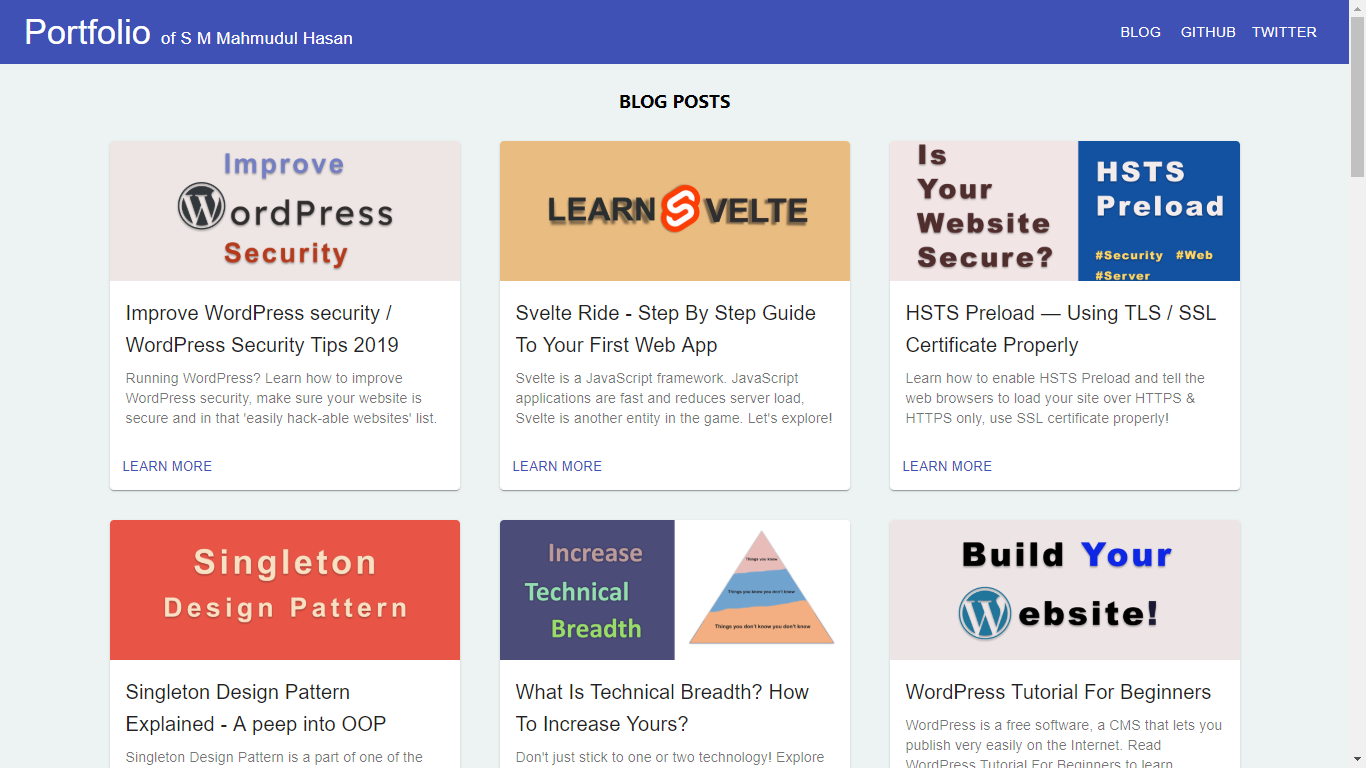GitHub - IamLizu/portfolio: The simplest portfolio application! You ...