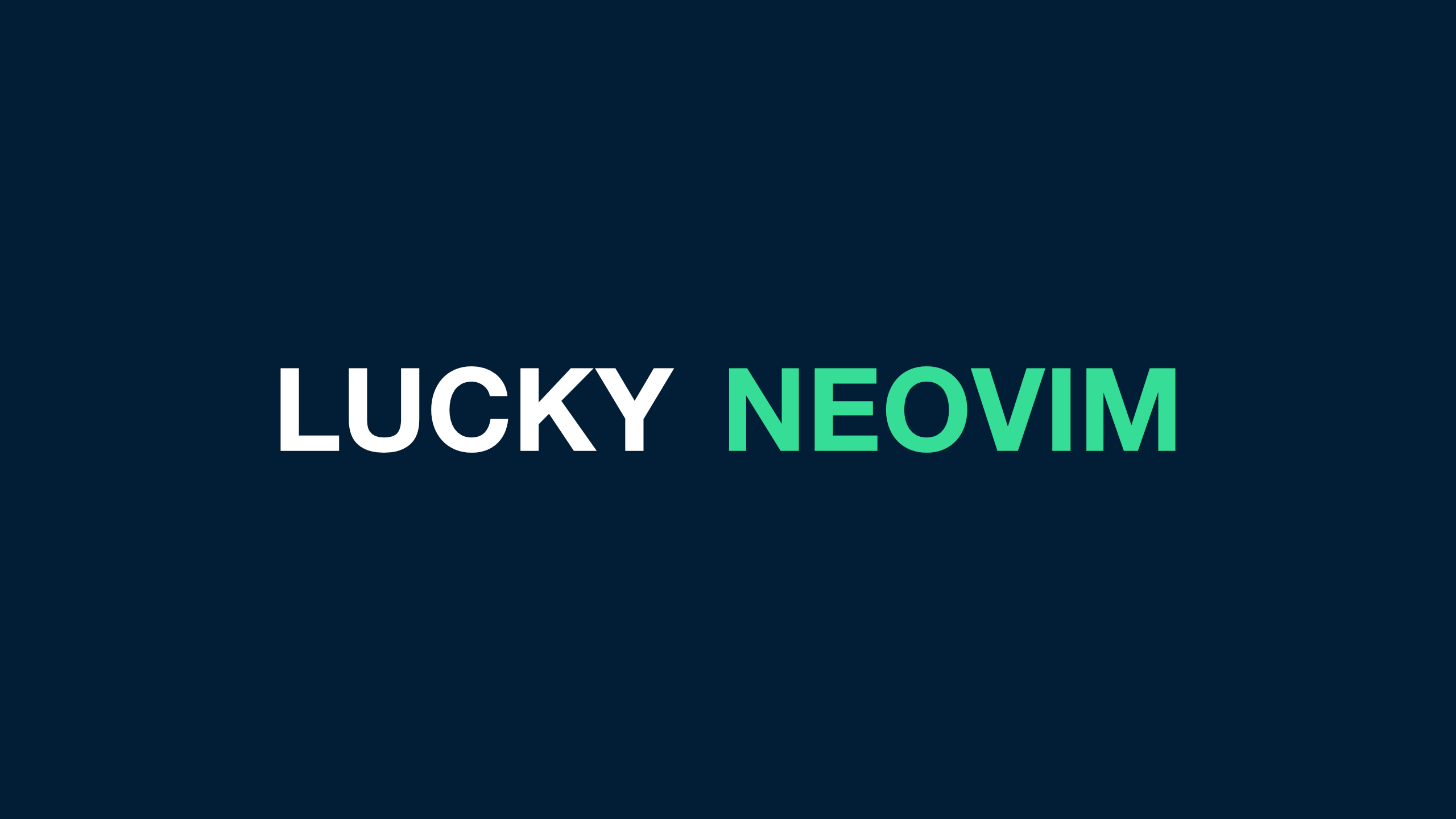 neovim-lucky