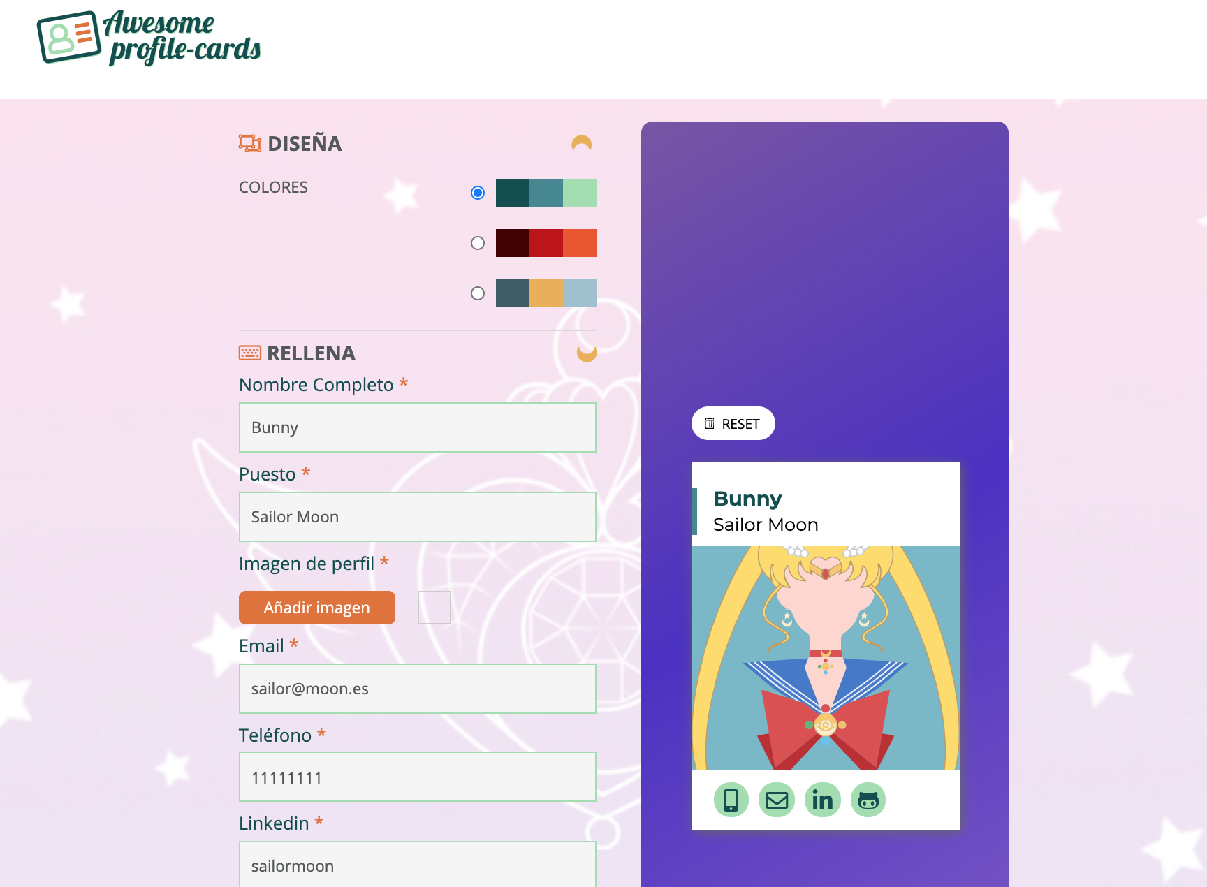 GitHub - miriamschaefer/awesome-profile-cards-javascript: Group project ...
