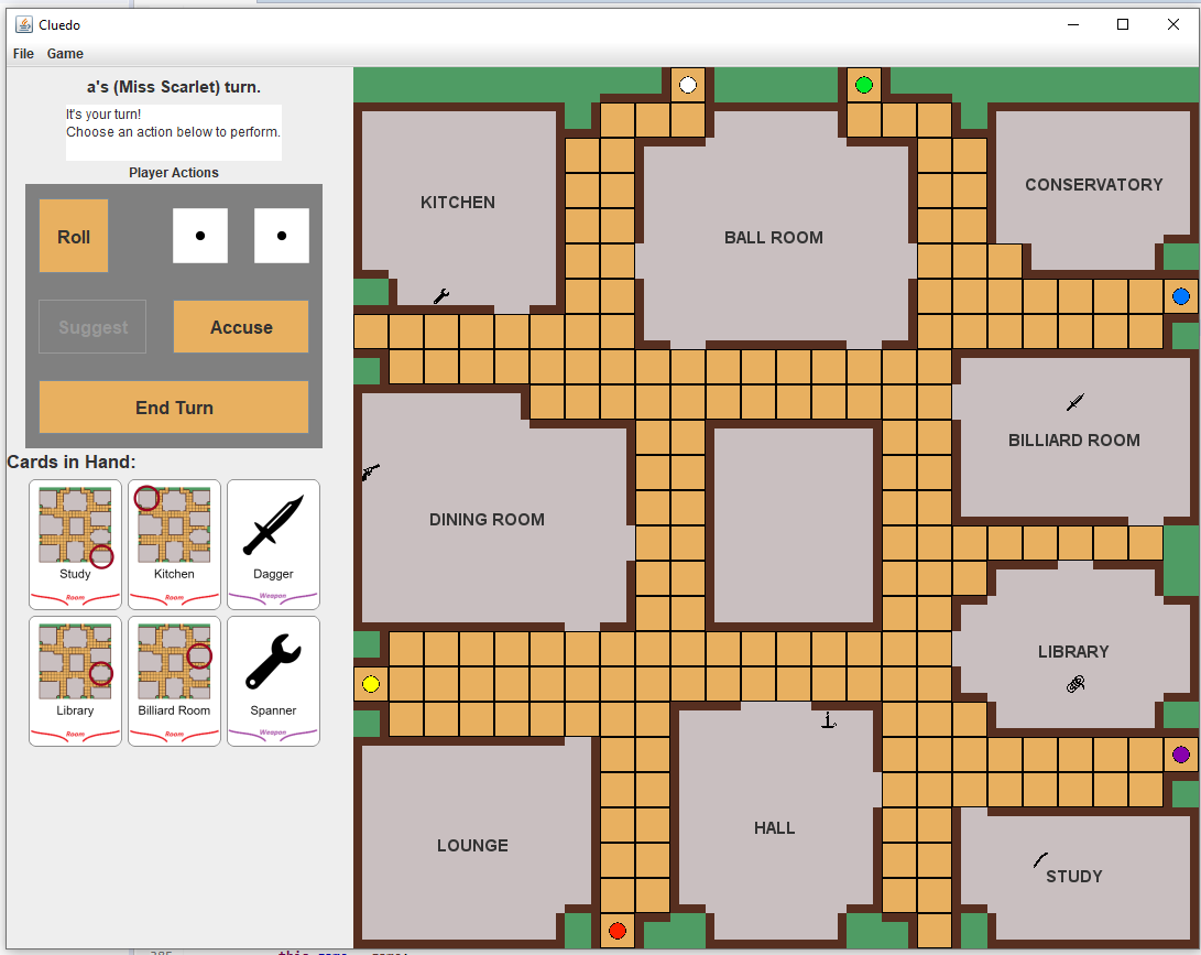 Swen225-GUI-Cluedo