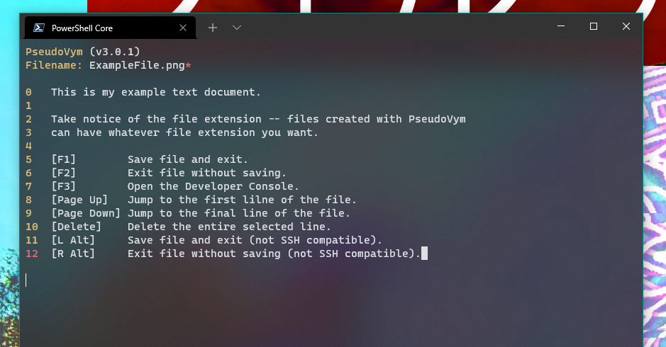 GitHub - tylerdotrar/PseudoVym: Rudimentary PowerShell variant of Vim ...