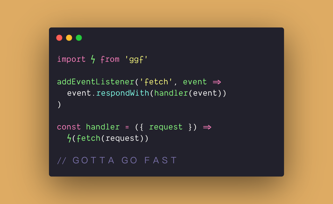 GitHub - kristianfreeman/ggf: gotta go fast