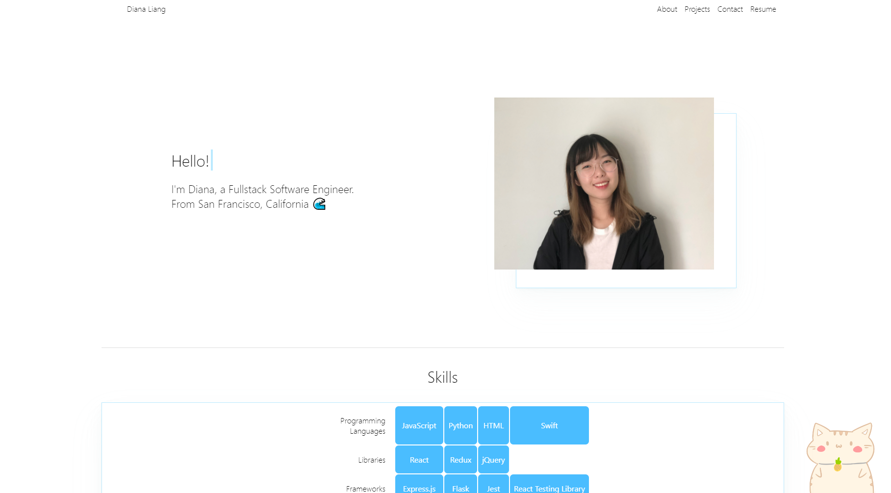 GitHub - dogpineapple/Personal-Site: A personal website for displaying ...