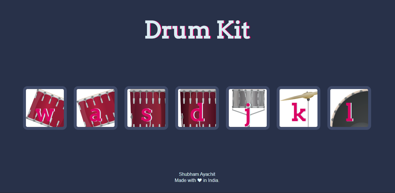 GitHub - ShubhamAyachit/drum-kit