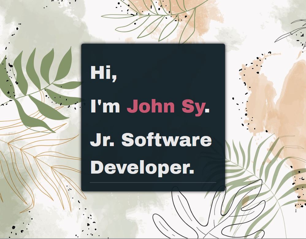 GitHub - DarkHorse108/darkhorse108.github.io: Static Portfolio Website