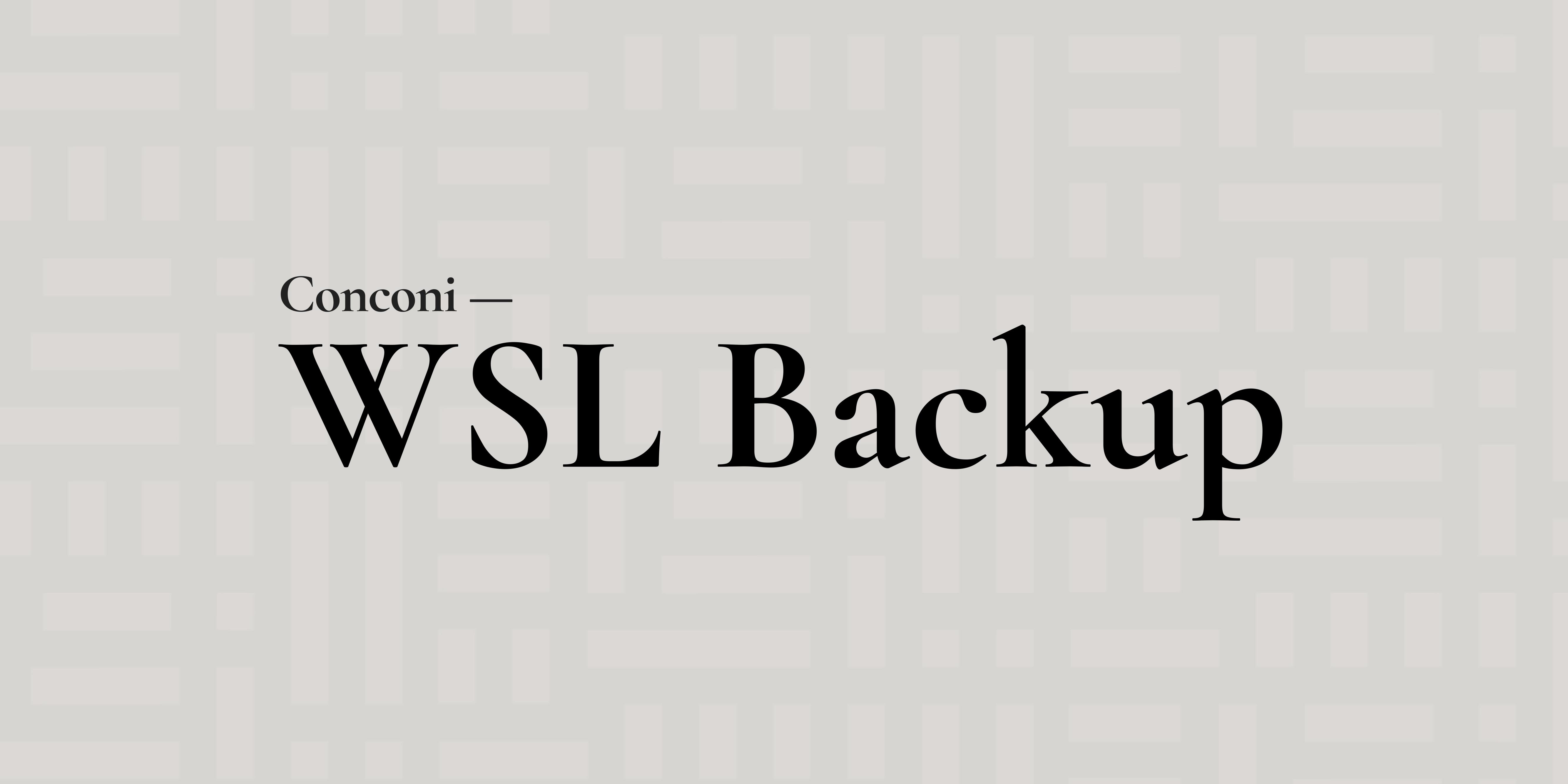 wsl-backup